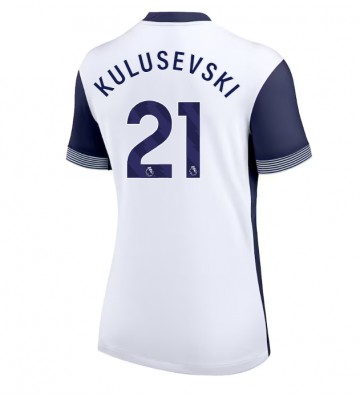 Tottenham Hotspur Dejan Kulusevski #21 Primera Equipación Mujer 2024-25 Manga Corta